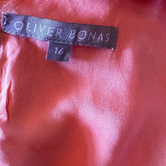 Oliver Bonas‎ size 16  V-Neck colorblock  Sleeveless Sheath Dress - Picture 6 of 12